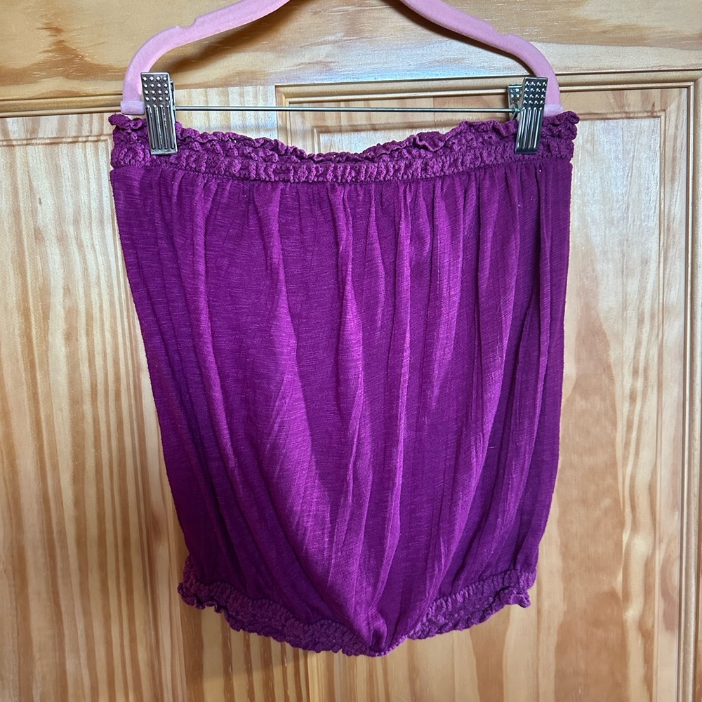 American Eagle Strapless Semi-Cropped Top | Size XS